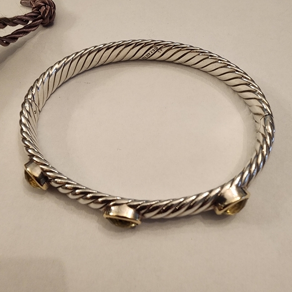 David Yurman Prasiolite hinge bracelet - Picture 6 of 8